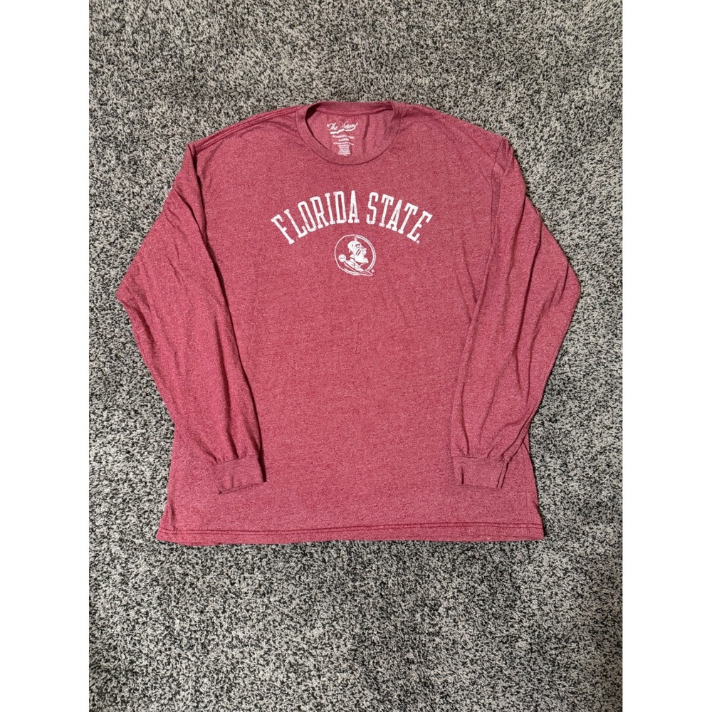 Florida State Seminoles Long Sleeve Shirt XL Heather Garnet FSU Tee The Victory